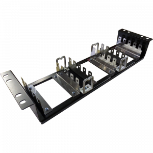 19'' Mounting frame for 15 connection modules, horizontal